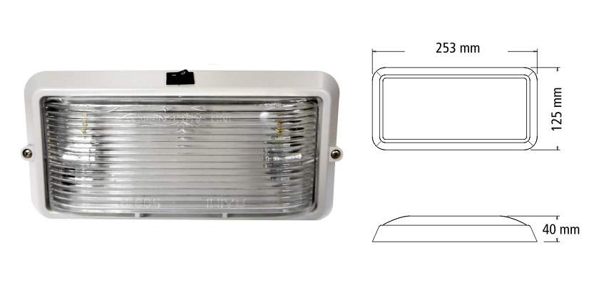 500PLL - PLAFON C/LLAVE VIDRIO